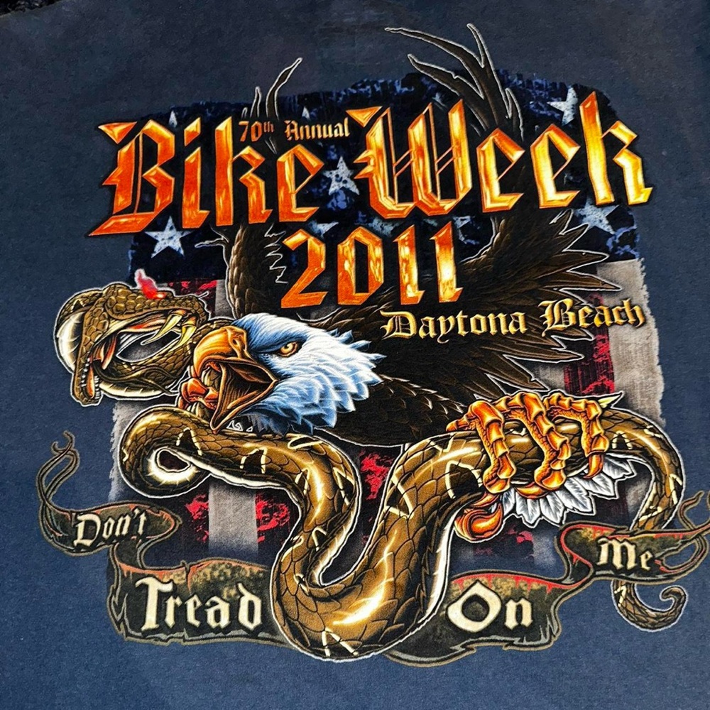 Bike week 2011 with dope front graphic Harley Davidson style with eagle & snake
